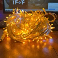 ریسه انبه ای سیم ضخیم فلاشر ستاره ای در شهر ریسه