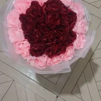 دسته‌گل روبانی خاص  کاملاً دست‌ساز