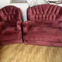 مبل مخمل صورتی