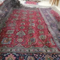 فرش دوازده متر ی تبریز قدیمی لاکی