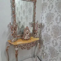 اینه وشمعدون سالم وتمیز