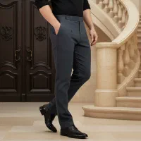 شلوار اسلش کمر انگلیسی زغال سنگی مدل 1985