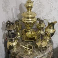 تعدادی وسایل مسی عتیقه