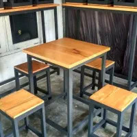 4 نفره و 2 نفره میز کافه ای متال و چوب|کافی‌شاپ و رستوران|اهواز, اسلام آباد غربی|دیوار
