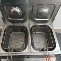سرخ کن صنعتی رومیزی دو لگنه