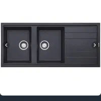 سینک گرانیتی مشکی مدل چهار خط لوتوس