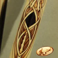 سوخته نگاری ویژه|سازهای بادی|رشت, باهنر|دیوار