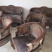 مبل از چوب درخت گردو|مبلمان خانگی و میز عسلی|ارومیه, |دیوار