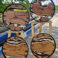 ساعت دیواری/ساعت روستیک/ساعت چوبی