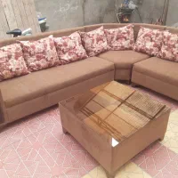 مبل ال همراه با عسلی در حد نو