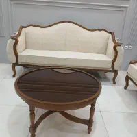 مبل کویین امیرلک همراه جلومبلی عسلی|مبلمان خانگی و میز عسلی|صفادشت, |دیوار