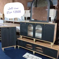 جهیزیه عروس کنسول آینه میزتلویزیون جاکفشی جلومبلی|بوفه، ویترین، کنسول|قم, قلعه کامکار|دیوار