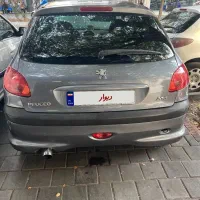 پژو ۲۰۶ مدل ۸۸ دور رنگ شاسی عقب سالم