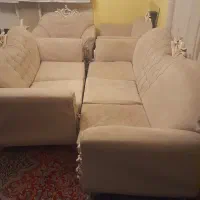 مبل ۷ نفره یا میز وسط و دوتا میز عسلی