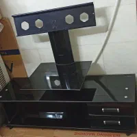 میز تلویزیون شیشه ای بزرگ عرض40 طول 120