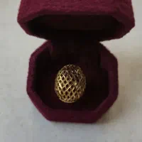 انگشتر زنانه ژوپینگ طلایی رنگ ثابت