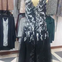 پیراهن مجلسی تمام سنگ دوزی سایز 44