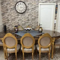 مبل سلطنتی ۹ نفره + میزناهارخوری|مبلمان خانگی و میز عسلی|تهران, پرستار|دیوار