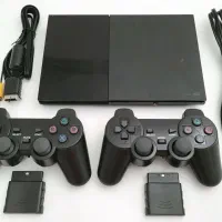 پلی استیشن 2 اسلیم خانگی در حد نو ps2 پلی 2