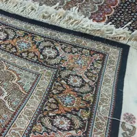 قالیچه ماهی خوی مرینوس ابریشم تازه سرمه ی|فرش|رشت, امین الضرب|دیوار