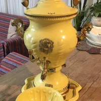 سماور قدیمی لعابی