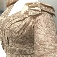 لباس مجلسی طلایی لباس شب اکلیلی