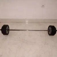 میله هالتر و وزنه ۶۰ کیلو گرم|تجهیزات ورزشی|بندر امام خمینی, |دیوار