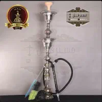 قلیون، قلیان خلیل مامون مدل ۲ قپه ۲یخ نقره ایی اصل