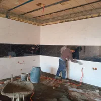 کاشی کاری ، سرامیک کاری ، سفت کاری و سنگ کاری