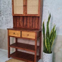 کافی بار تمام چوب روس میز بار اسپرسو کنسول