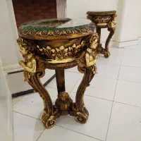 پایه آباژور طرح فرشته آنتیک ورق طلا|چراغ خواب و آباژور|تهران, سعادت‌آباد|دیوار