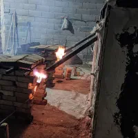 یک عدد کوره زغال کبابی با وسایل