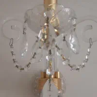 دیوار کوب کریستال خورشیدی