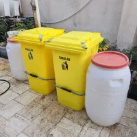سطل پدالی زباله ۲۴۰ لیتری وگالن ۱۲۰ لیتری