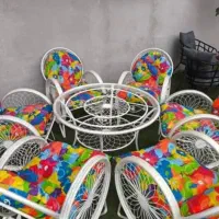 باغ نشین صندلی رستورانی فلزی  دالاس