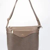 کیف نو چرم دوشی زنانه رنگ نسکافه ای