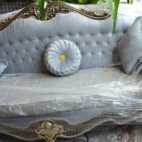 مبل کلاسیک ۹ نفره ورق طلا|مبلمان خانگی و میز عسلی|اصفهان, شهرک میلاد|دیوار