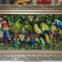 تابلوفرش دستبافت باغ طوطی ها/شرایط نقدو اقساط