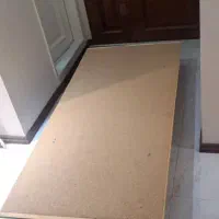 تخت تک نفره چوب جنگلی همراه با کفی تخت چوبی|تخت و سرویس خواب|مشهد, هنرستان|دیوار
