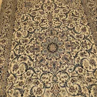 دو عدد فرش 6متری دستبافت نایین گل ابریشم فوری