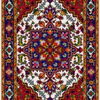 زیرپایی با دار قالی نقشه سنتی و عددی|تابلو فرش|قم, سراجه (۱۵ خرداد)|دیوار