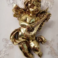 دیوار کوب فرشته ورق طلا