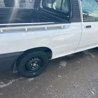 پراید وانت خونگی یک ظربه درگلگیر عقب دارد