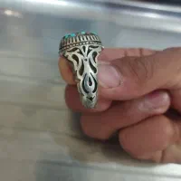 انگشتر نقره سنگ فیروزه زنده