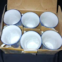 ۴ دست ماگ چای خوری گل پنبه|ظروف سرو و پذیرایی|دهدشت, |دیوار