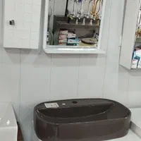 سنگتوالت فلاشتانک جامایع جادستمال طوسی مشکی طلایی|لوازم سرویس بهداشتی|شیراز, دوکوهک|دیوار