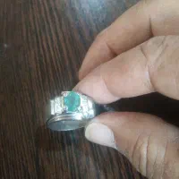 انگشتر نقره زمرد کلمبیا
