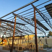 ساخت نصب اسکلت فلزی سوله ویلا خرپا سازه نگهبان|مصالح و تجهیزات ساختمان|ری, بازار آهن|دیوار