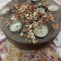 جا شمعی . چوبی