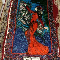 روتختی روبالشتی مخمل قدیمی ۶۰ساله